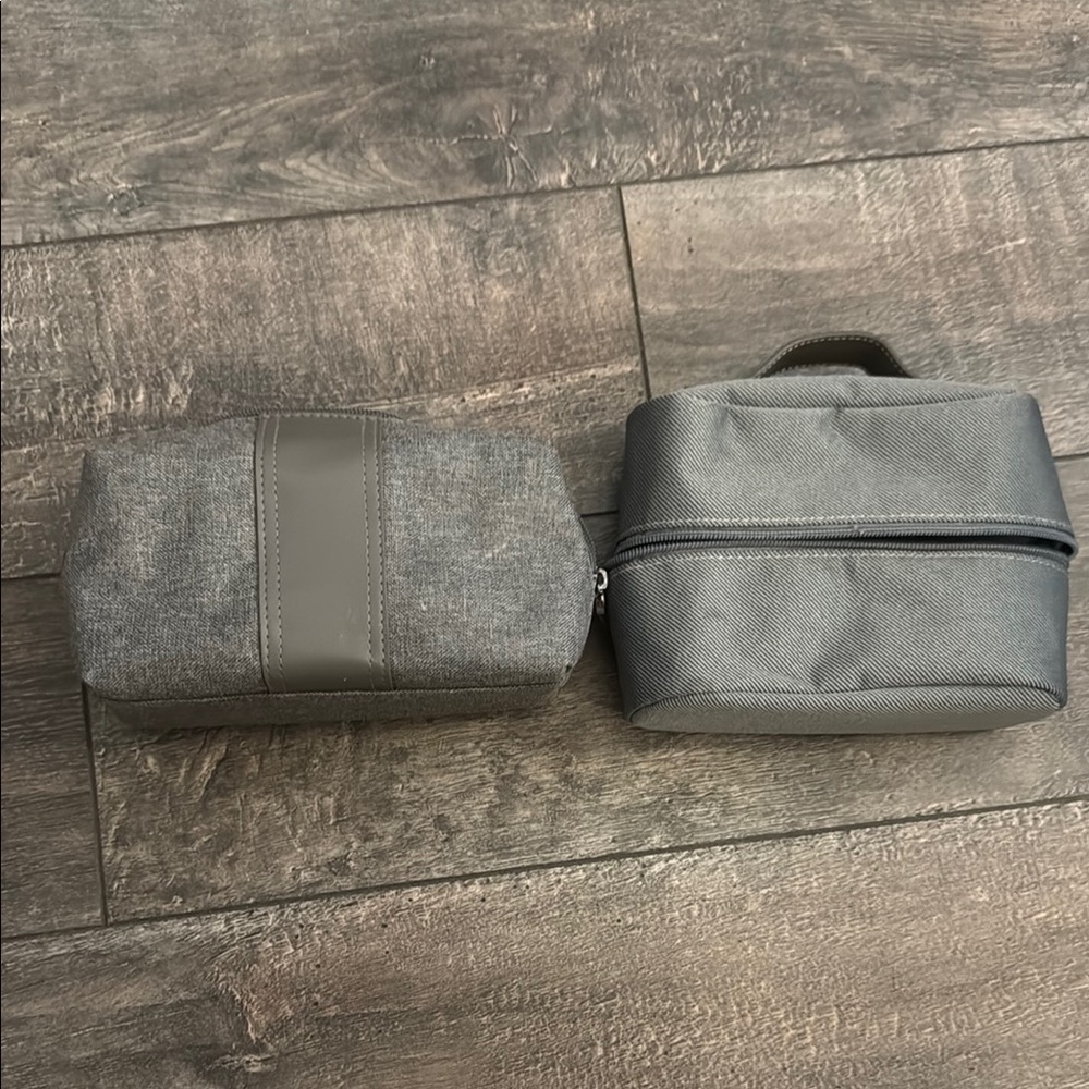 Bulgari Gray Toiletry Bag Set